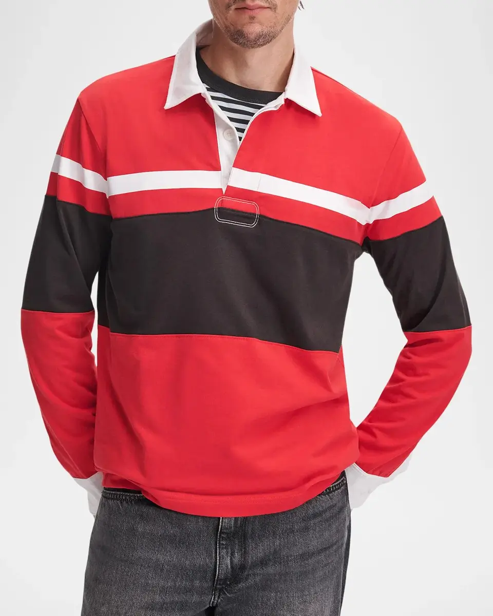 rag & bone Striped Cotton Rugby Shirt | Thumbnail 4 rag & bone Striped Cotton Rugby Shirt | Thumbnail 4