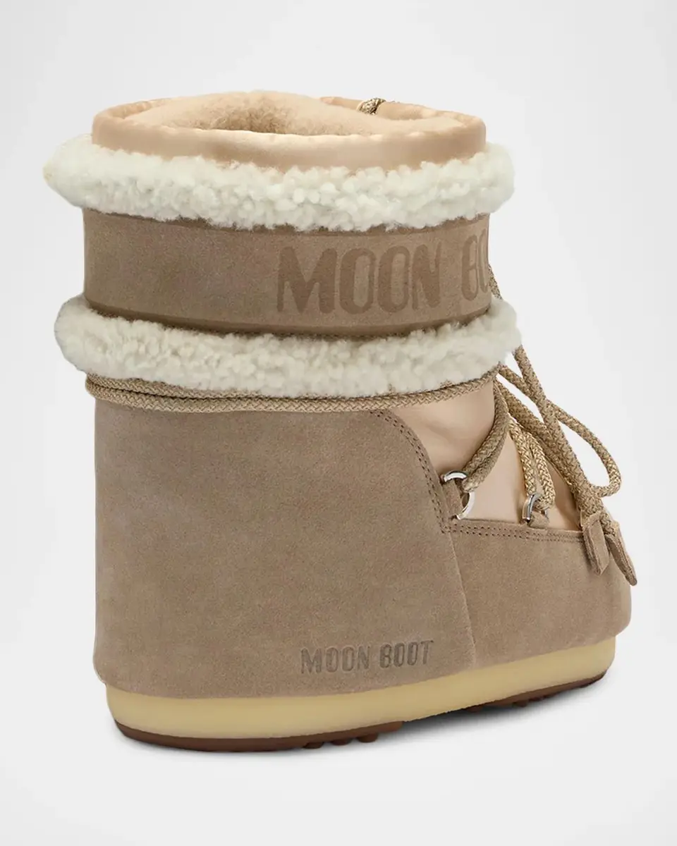 Moon Boot Icon Low Shearling-Trimmed Suede and Nylon Snow Boots | Thumbnail 2 Moon Boot Icon Low Shearling-Trimmed Suede and Nylon Snow Boots | Thumbnail 2