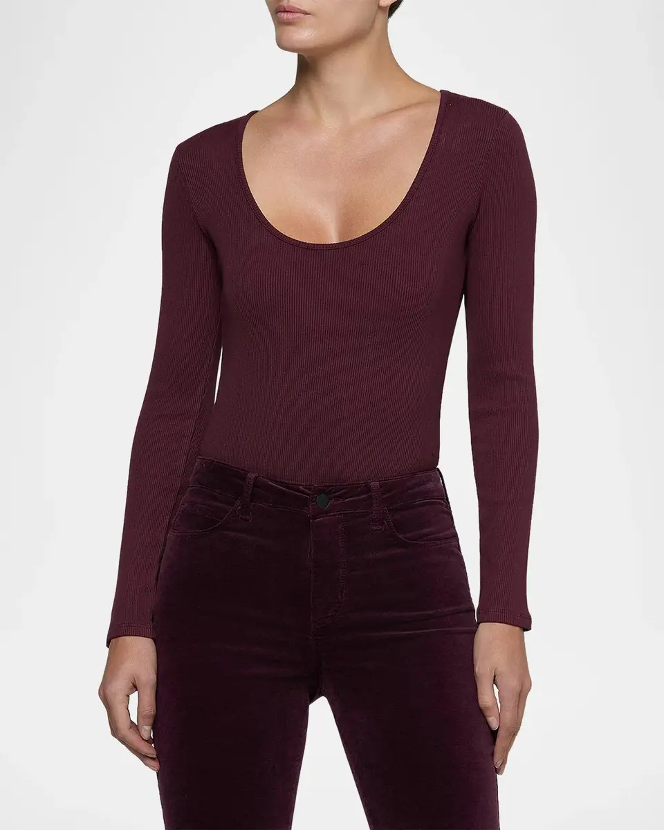 L'Agence Elara Long-Sleeve Bodysuit | Thumbnail 4 L'Agence Elara Long-Sleeve Bodysuit | Thumbnail 4