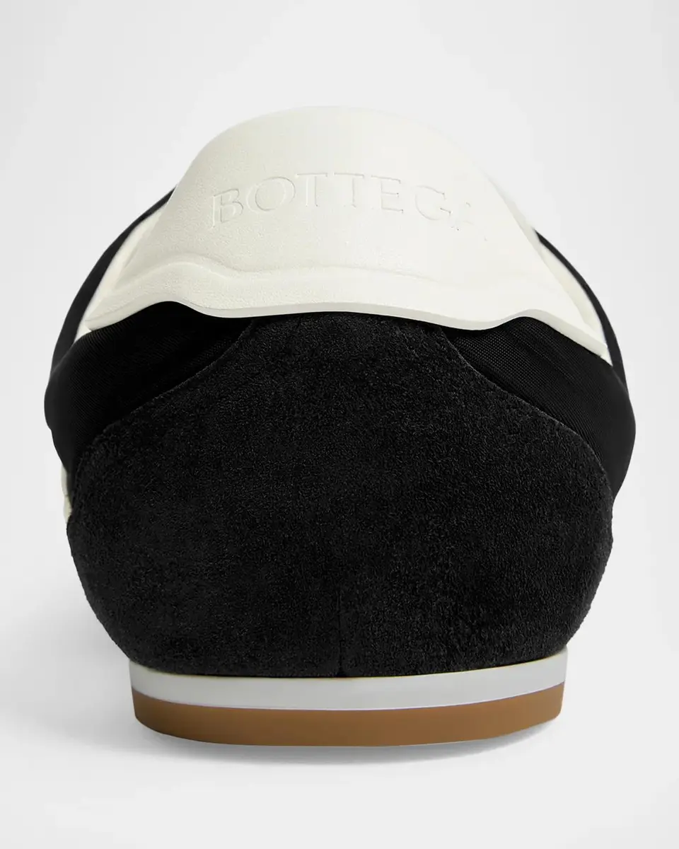 Bottega Veneta Men's Shot Nylon and Leather T-Toe Sneakers | Thumbnail 4 Bottega Veneta Men's Shot Nylon and Leather T-Toe Sneakers | Thumbnail 4