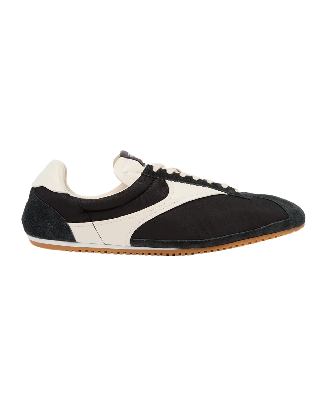 Bottega Veneta Men's Shot Nylon and Leather T-Toe Sneakers