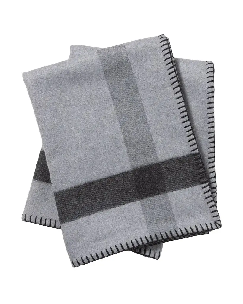 Sofia Cashmere Double-Face Cashmere Throw Blanket, 56" x 72"