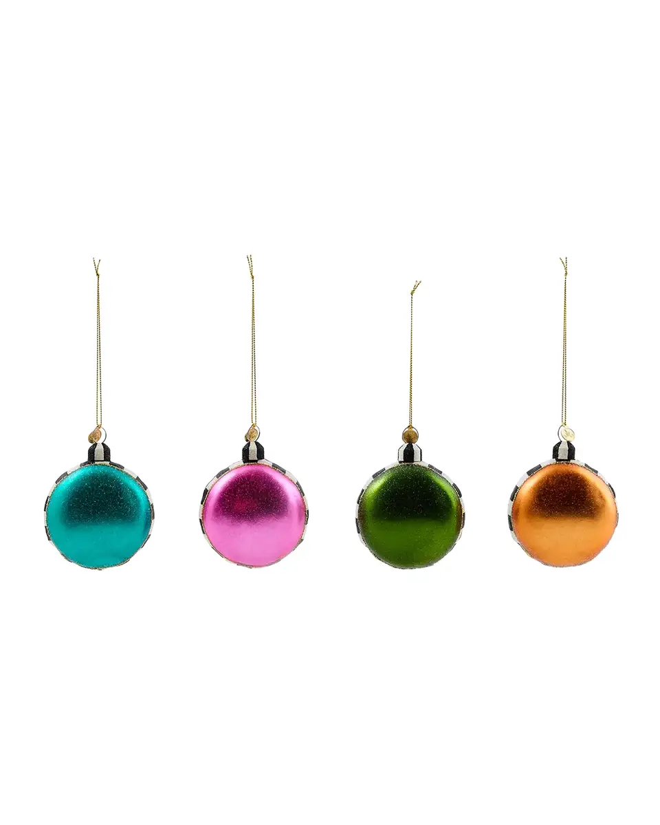 MacKenzie-Childs Confetti Macaroon 4-Piece Glass Ornament Set | Thumbnail 2 MacKenzie-Childs Confetti Macaroon 4-Piece Glass Ornament Set | Thumbnail 2