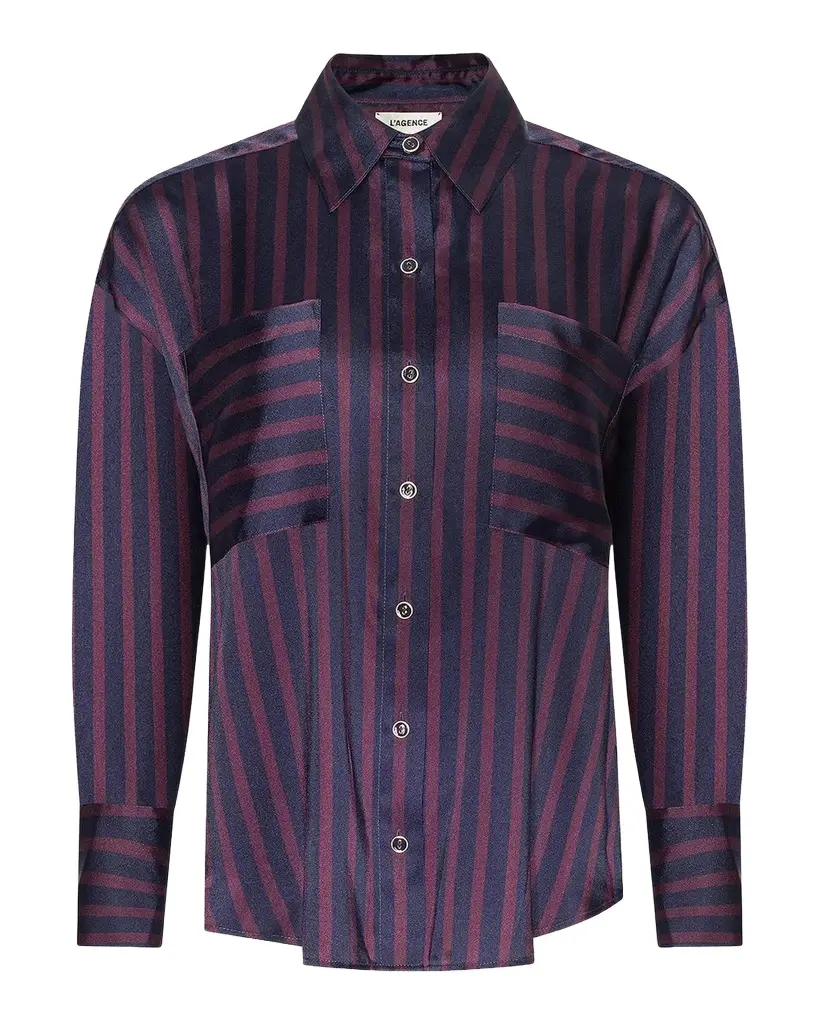 Eliora Striped Relaxed Blouse Eliora Striped Relaxed Blouse