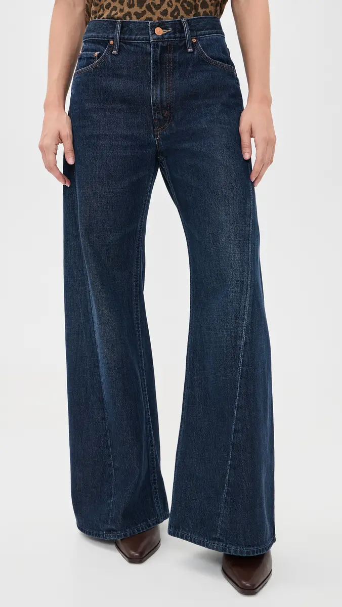 Mother Lil Petite Lemon Twist Wide Leg Jeans | Thumbnail 2 Mother Lil Petite Lemon Twist Wide Leg Jeans | Thumbnail 2