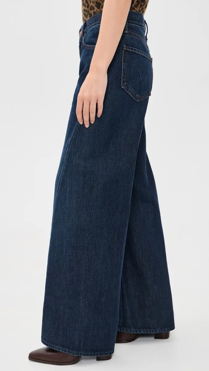 Mother Lil Petite Lemon Twist Wide Leg Jeans | Thumbnail 4 Mother Lil Petite Lemon Twist Wide Leg Jeans | Thumbnail 4