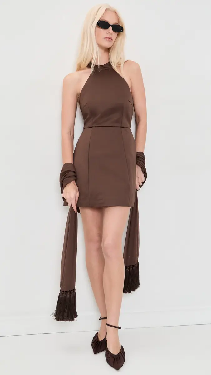 Couper Hazel Chocolate Dress | Thumbnail 2