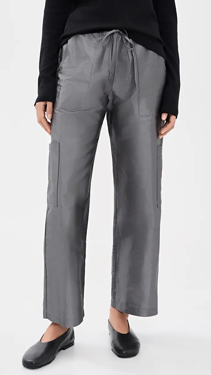 DONNI. DONNI. The Taffeta Drawstring Cargo Pants | Thumbnail 2