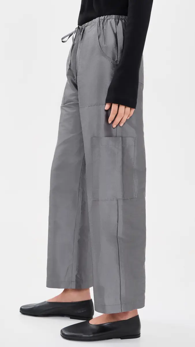 DONNI. DONNI. The Taffeta Drawstring Cargo Pants | Thumbnail 4