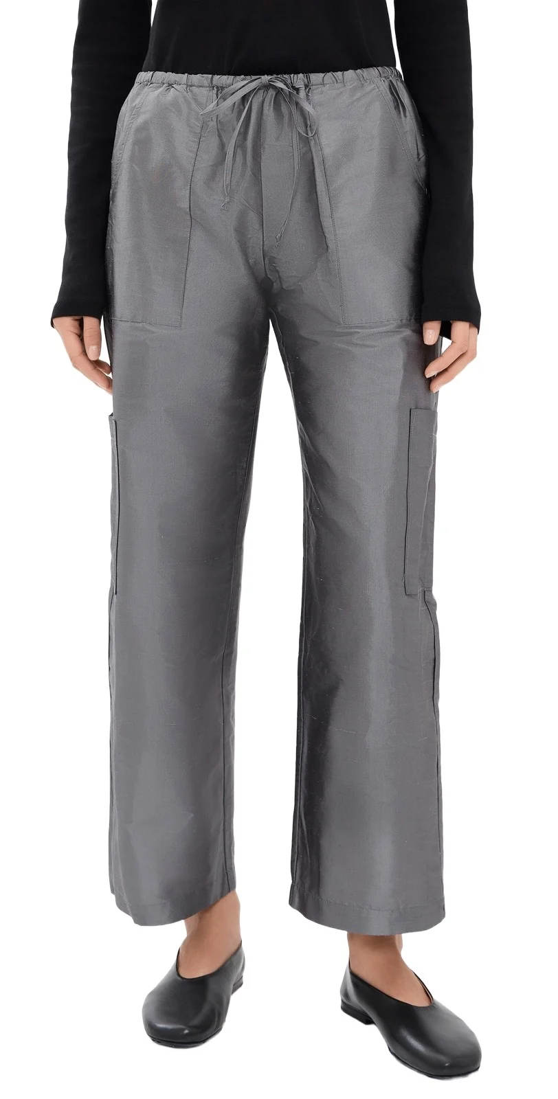 DONNI. The Taffeta Drawstring Cargo Pants DONNI. The Taffeta Drawstring Cargo Pants