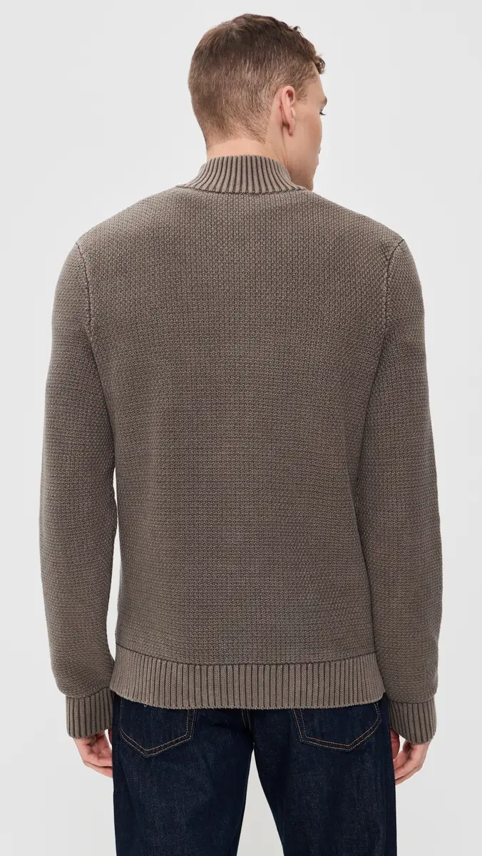 Faherty Sunwashed Dockside Quarter Button Sweater | Thumbnail 3 Faherty Sunwashed Dockside Quarter Button Sweater | Thumbnail 3