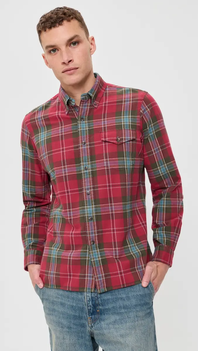 Polo Ralph Lauren Brushed Oxford Bleecker Plaid Sport Shirt | Thumbnail 2 Polo Ralph Lauren Brushed Oxford Bleecker Plaid Sport Shirt | Thumbnail 2