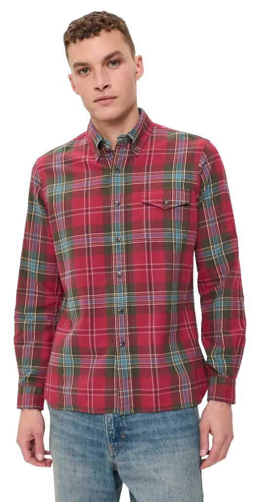 Brushed Oxford Bleecker Plaid Sport Shirt Brushed Oxford Bleecker Plaid Sport Shirt