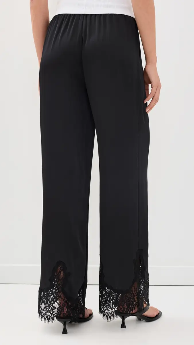L'Agence Mirel Lace Trim Drawstring Pants | Thumbnail 3