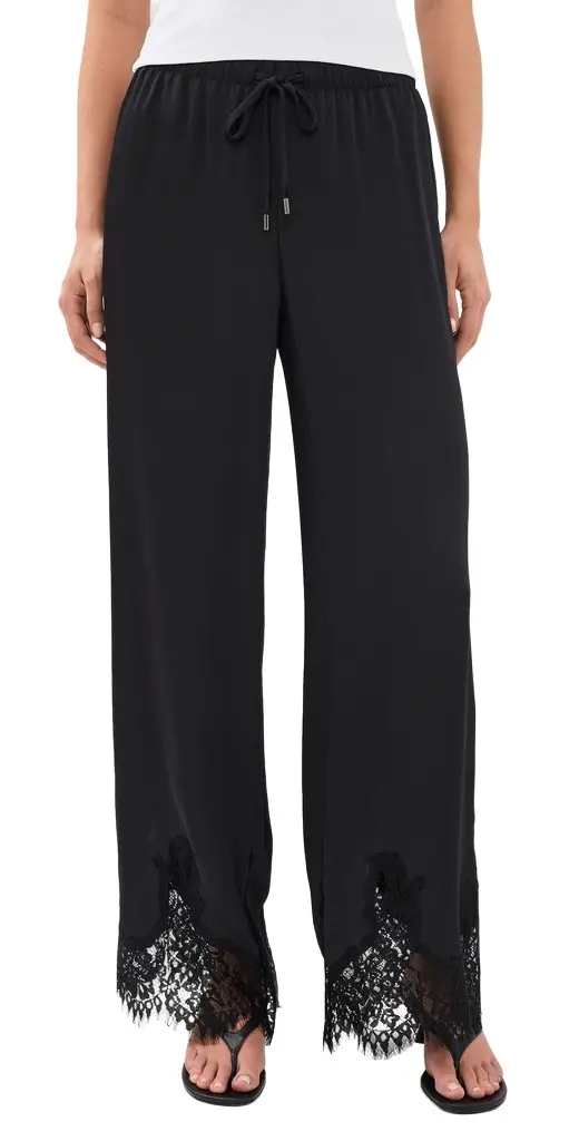 Mirel Lace Trim Drawstring Pants Mirel Lace Trim Drawstring Pants