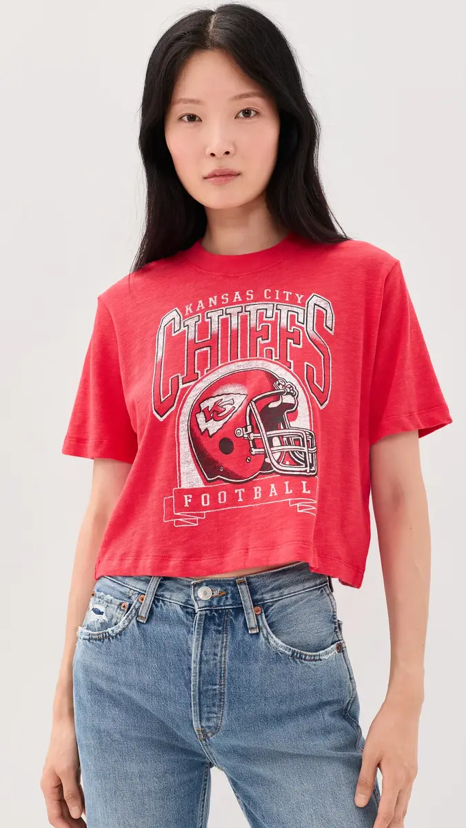 Junk Food Chiefs Helmut Mock Crop Tee | Thumbnail 2 Junk Food Chiefs Helmut Mock Crop Tee | Thumbnail 2