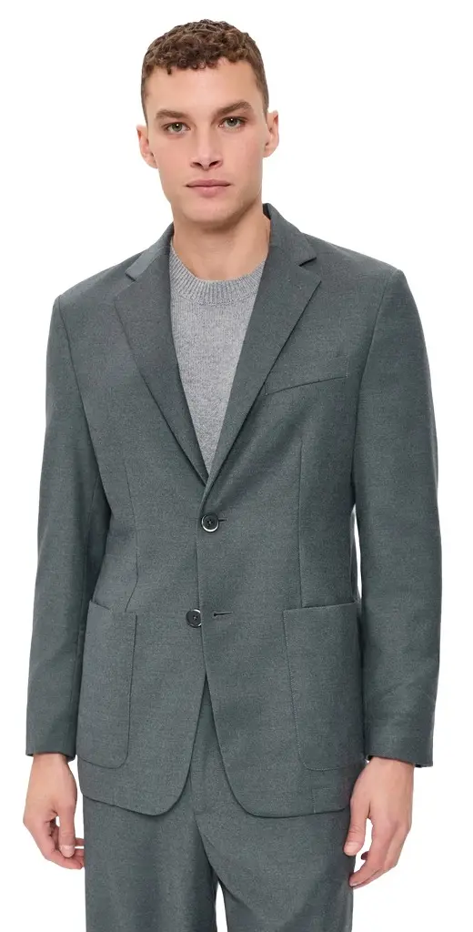 Barena Venezia Borgo Flan Brushed Wool Blazer