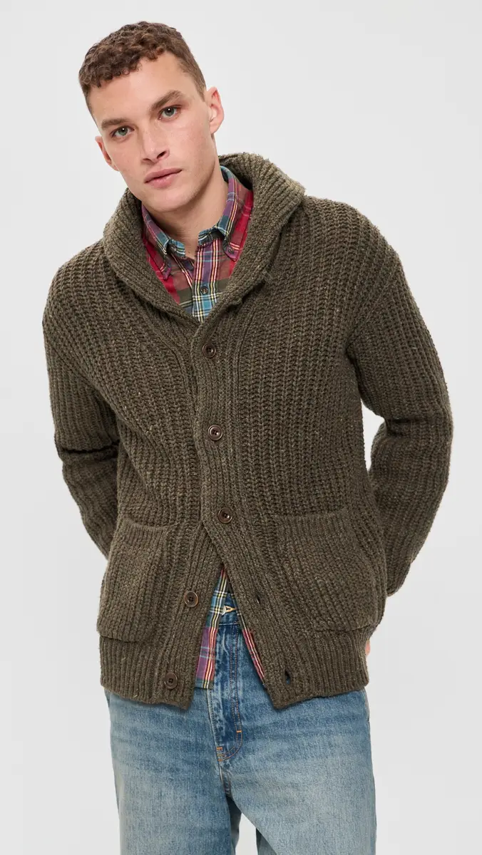 Polo Ralph Lauren Wool Blend Textured Shawl Cardigan | Thumbnail 2