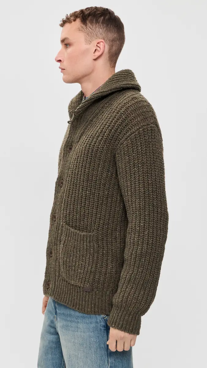 Polo Ralph Lauren Wool Blend Textured Shawl Cardigan | Thumbnail 4