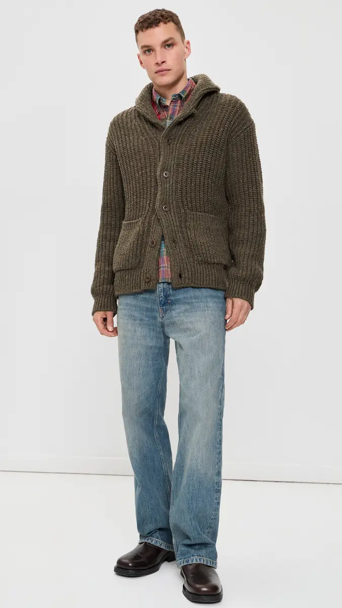 Polo Ralph Lauren Wool Blend Textured Shawl Cardigan | Thumbnail 5