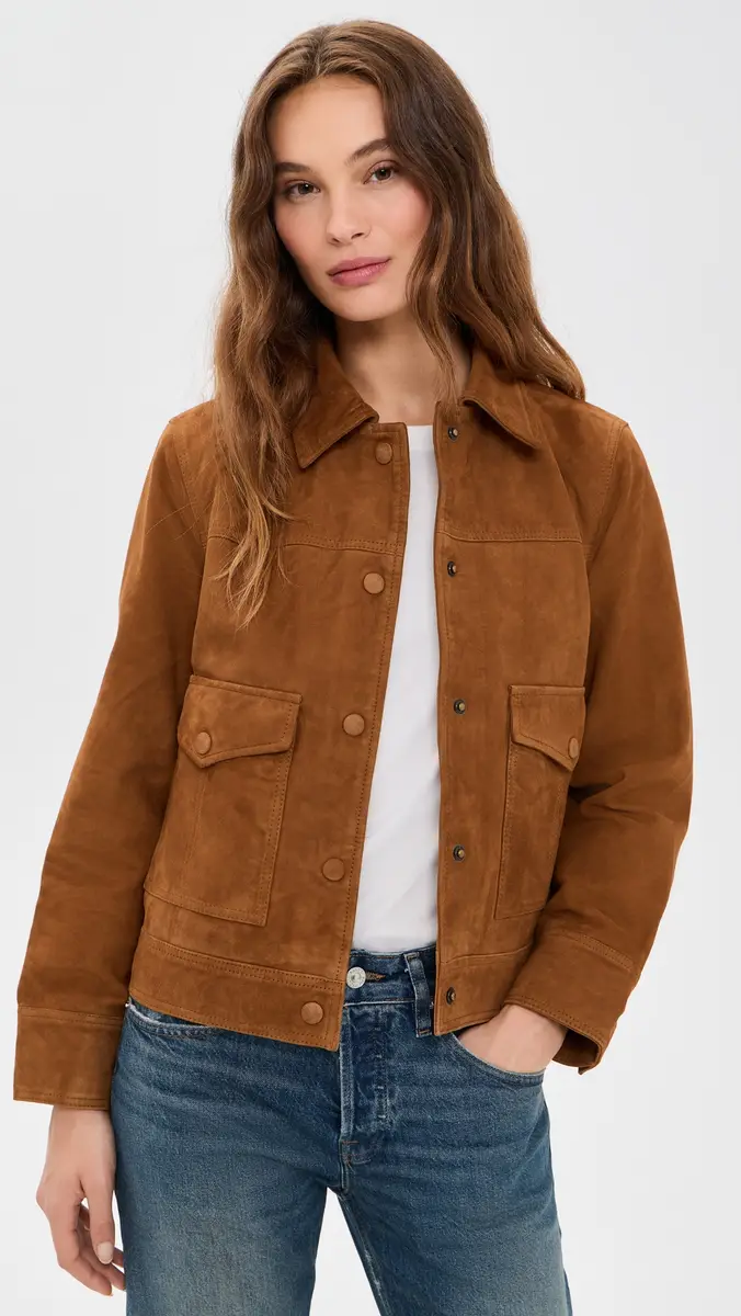 GOOD AMERICAN The Suede Boxy Jacket | Thumbnail 2 GOOD AMERICAN The Suede Boxy Jacket | Thumbnail 2