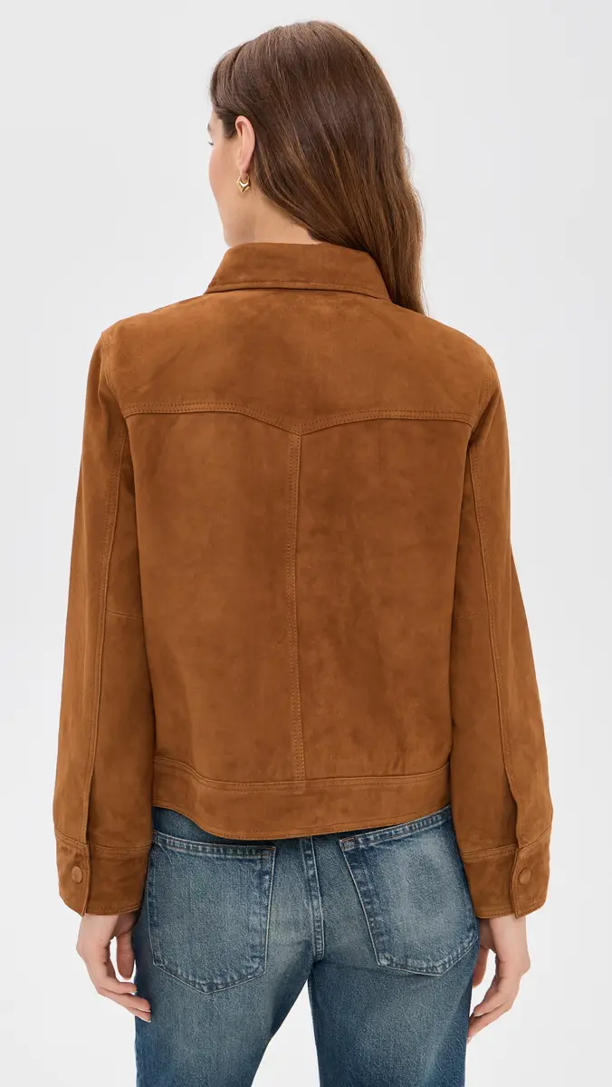 GOOD AMERICAN The Suede Boxy Jacket | Thumbnail 3 GOOD AMERICAN The Suede Boxy Jacket | Thumbnail 3