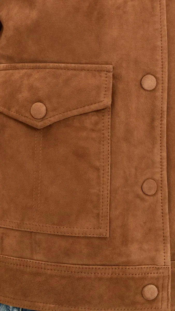 GOOD AMERICAN The Suede Boxy Jacket | Thumbnail 6 GOOD AMERICAN The Suede Boxy Jacket | Thumbnail 6