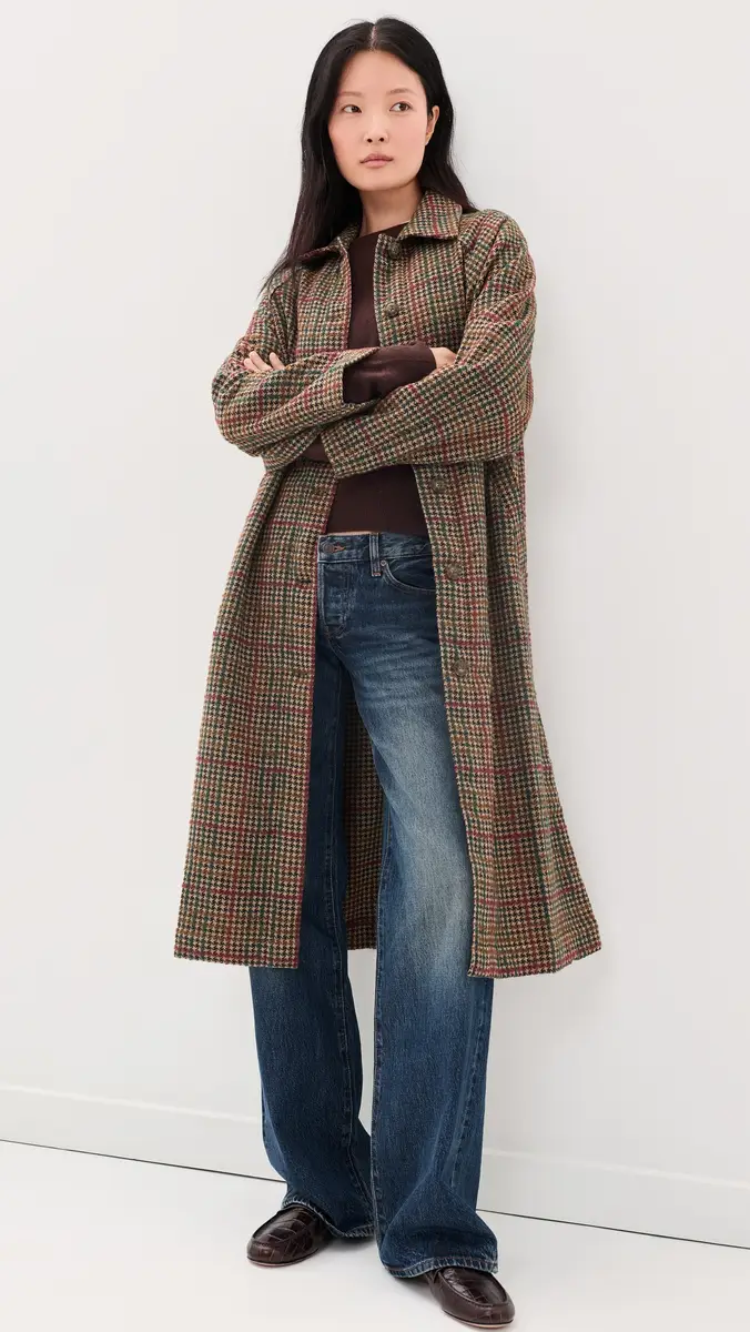 Marine Layer Hayes Houndstooth Trench Coat | Thumbnail 2 Marine Layer Hayes Houndstooth Trench Coat | Thumbnail 2