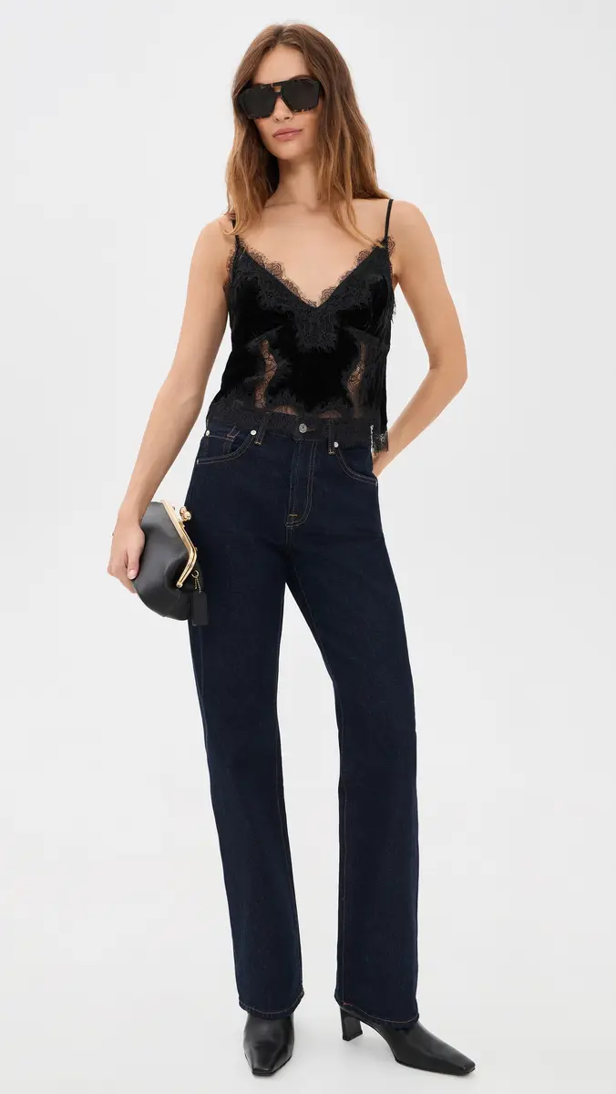 L'Agence Kimber Velvet Lace Insert Cami | Thumbnail 5 L'Agence Kimber Velvet Lace Insert Cami | Thumbnail 5