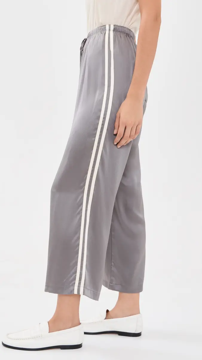 DONNI. DONNI. The Silk Stripe Crop Pants | Thumbnail 4