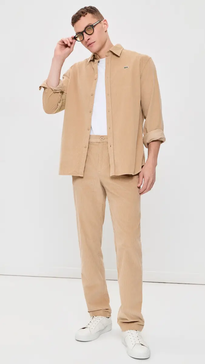 Lacoste Corduroy Button Down Shirt | Thumbnail 5 Lacoste Corduroy Button Down Shirt | Thumbnail 5