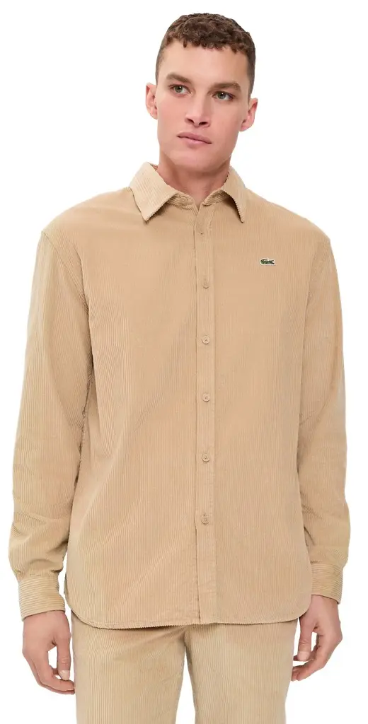 Lacoste Corduroy Button Down Shirt