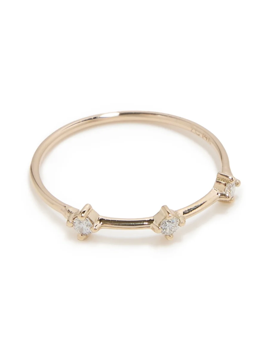 Zoë Chicco 14k Gold Diamond Dash Ring