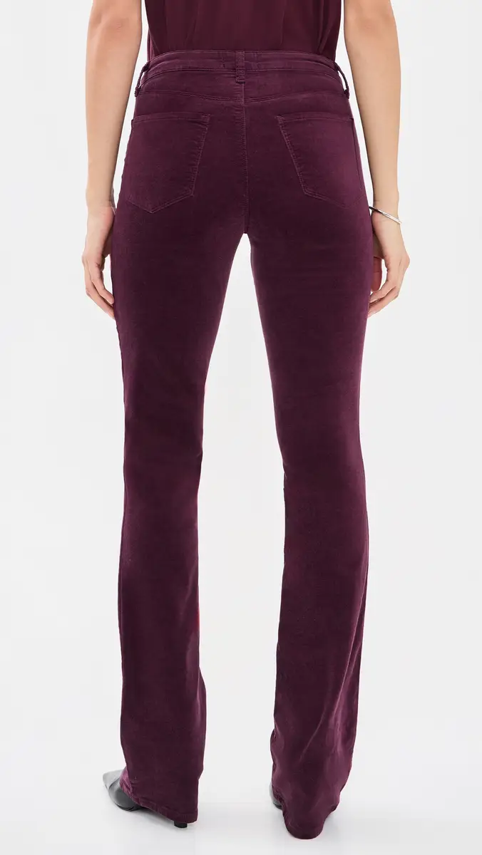 L'Agence Stevie Straight Velvet Jeans | Thumbnail 3 L'Agence Stevie Straight Velvet Jeans | Thumbnail 3