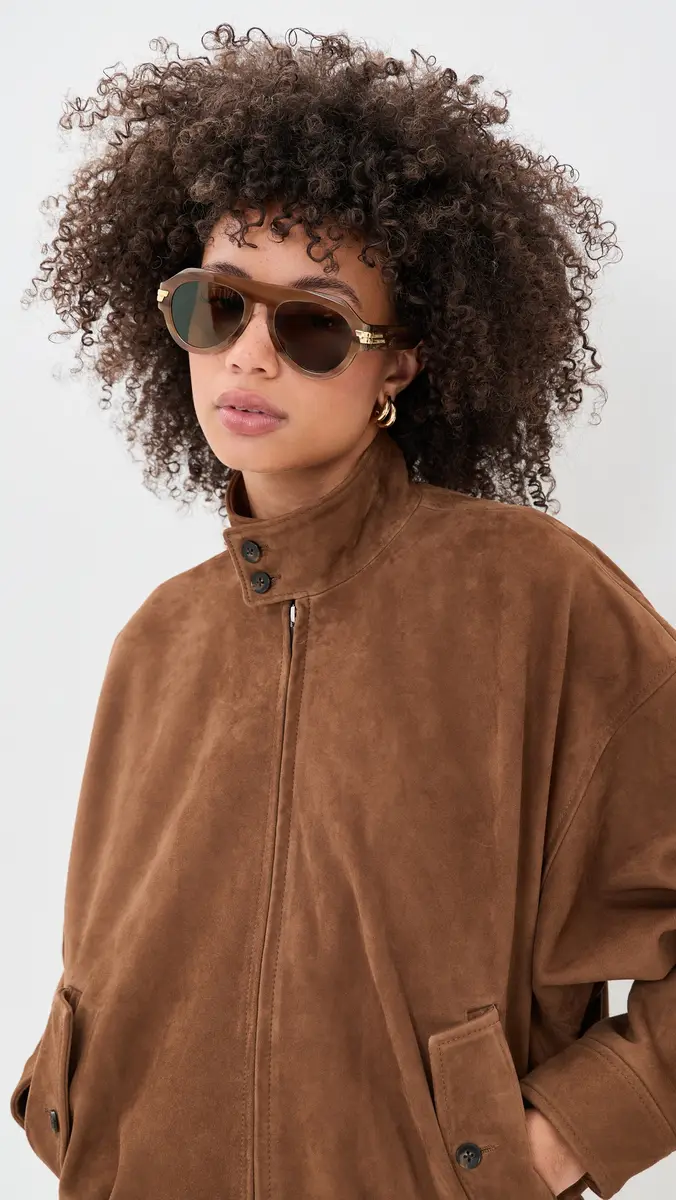 Bottega Veneta Mitre Aviator Sunglasses | Thumbnail 3 Bottega Veneta Mitre Aviator Sunglasses | Thumbnail 3
