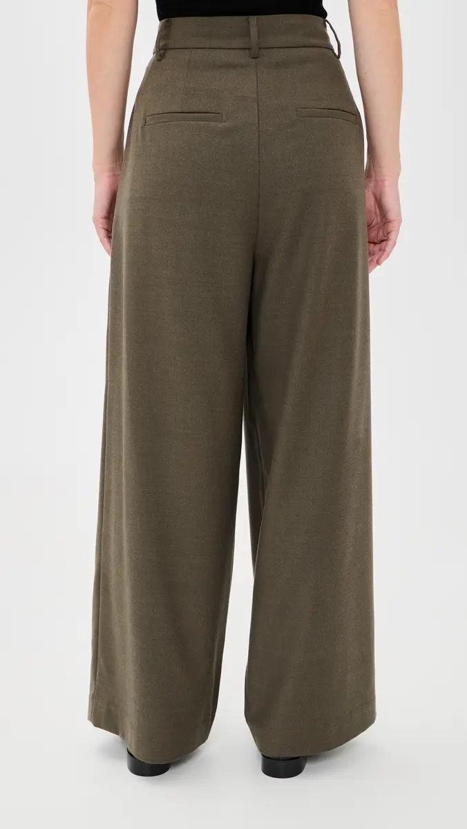 Tibi Cozy Flannel Triple Pleat Petite Pants | Thumbnail 3 Tibi Cozy Flannel Triple Pleat Petite Pants | Thumbnail 3