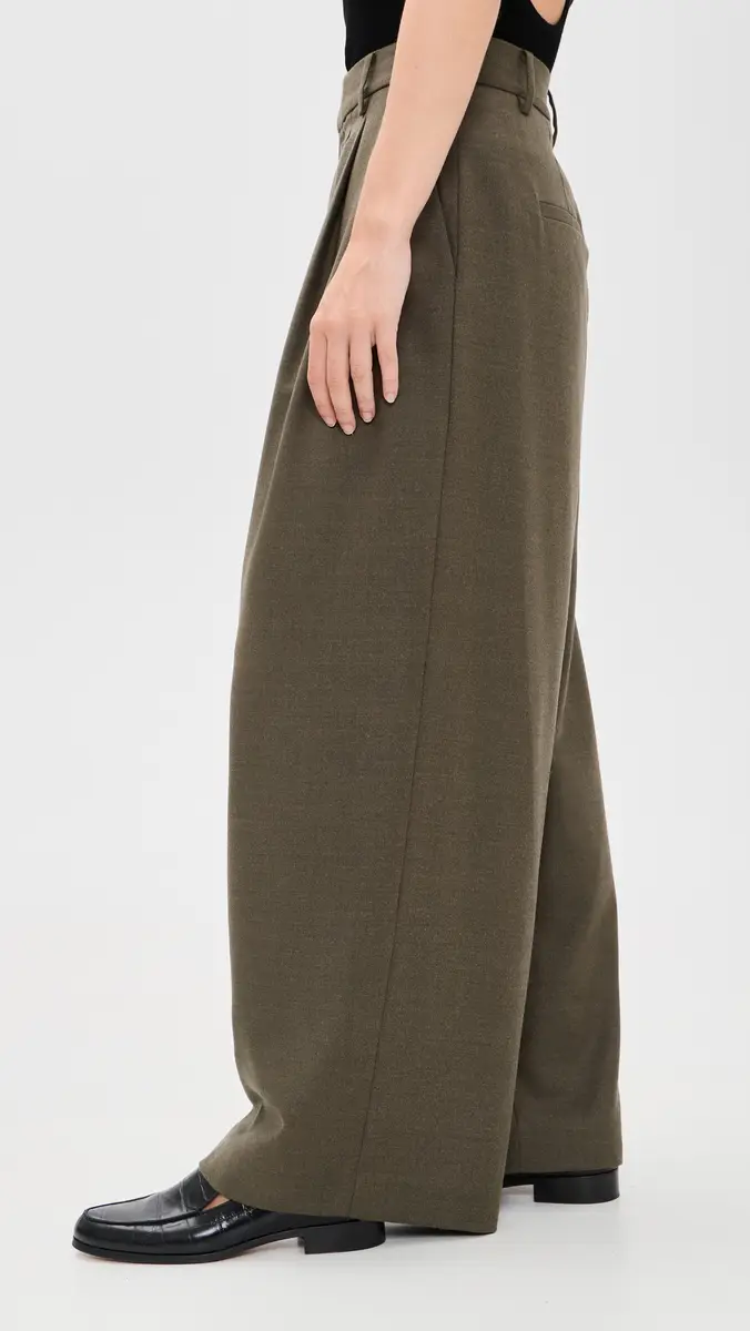 Tibi Cozy Flannel Triple Pleat Petite Pants | Thumbnail 4 Tibi Cozy Flannel Triple Pleat Petite Pants | Thumbnail 4