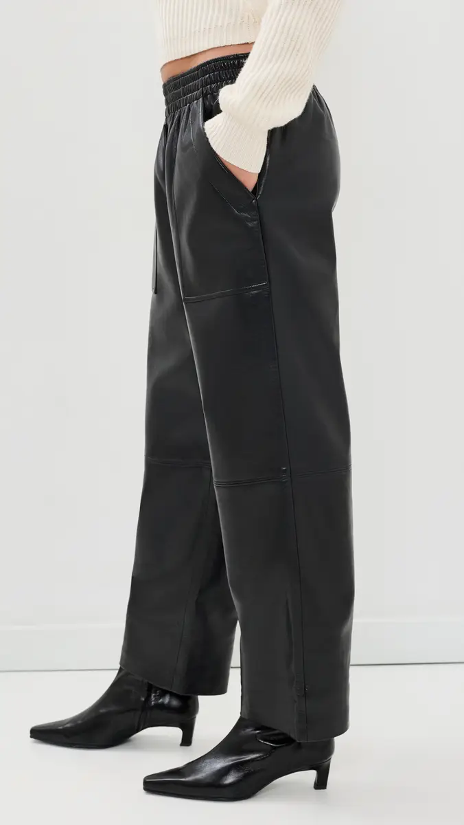 Anine Bing Billy Recycled Leather Pants | Thumbnail 4 Anine Bing Billy Recycled Leather Pants | Thumbnail 4