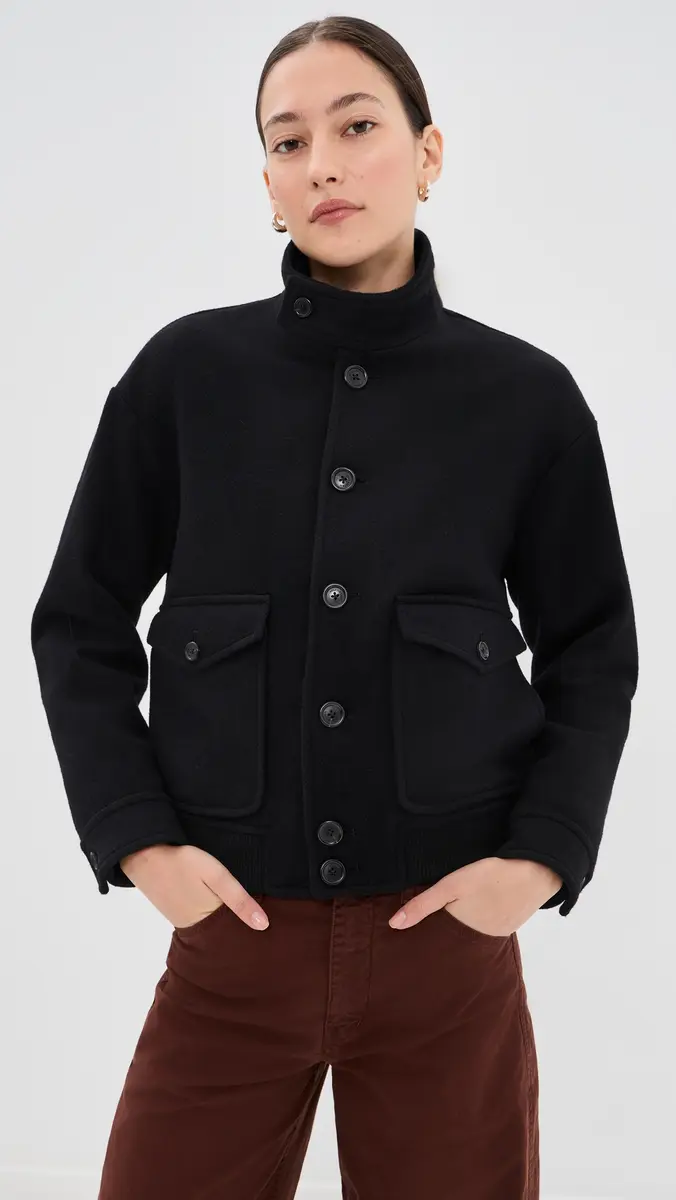Nili Lotan Belleville Wool Bomber Jacket | Thumbnail 2 Nili Lotan Belleville Wool Bomber Jacket | Thumbnail 2
