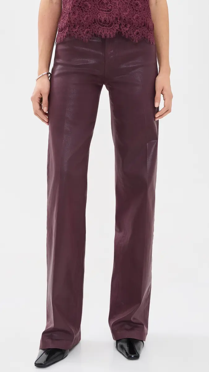 L'Agence Clayton High Rise Wide Leg Faux Leather Jeans | Thumbnail 2 L'Agence Clayton High Rise Wide Leg Faux Leather Jeans | Thumbnail 2