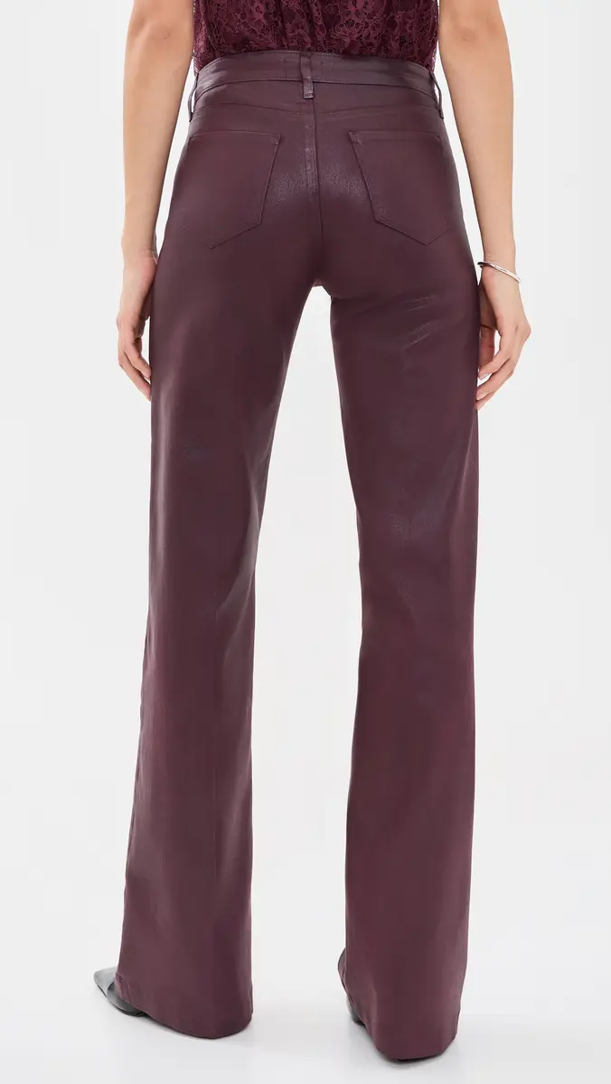 L'Agence Clayton High Rise Wide Leg Faux Leather Jeans | Thumbnail 3 L'Agence Clayton High Rise Wide Leg Faux Leather Jeans | Thumbnail 3