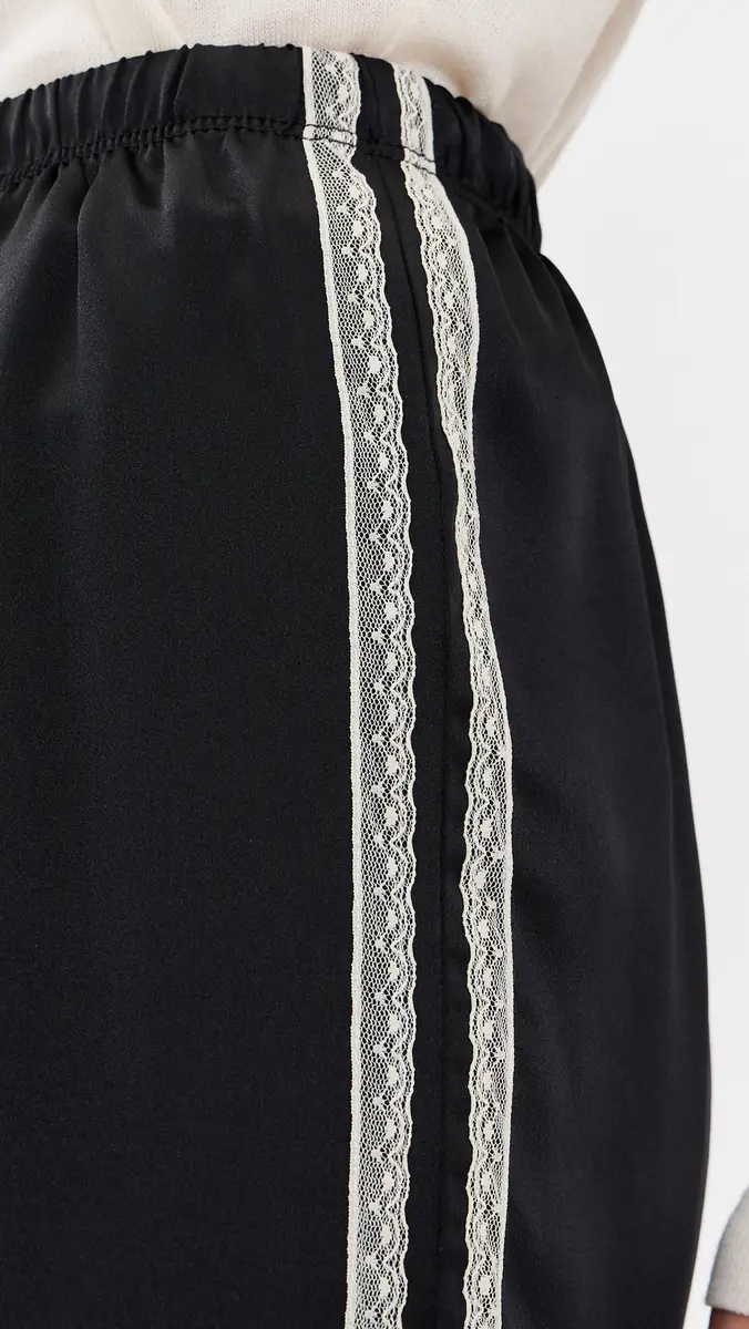 DONNI. DONNI. The Silk Lace Stripe Crop Pants | Thumbnail 6 DONNI. DONNI. The Silk Lace Stripe Crop Pants | Thumbnail 6