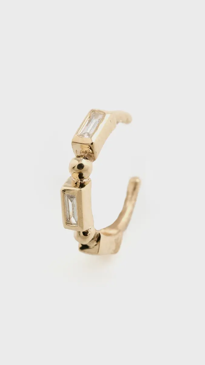 Zoë Chicco 14k Gold Baguette Diamond Ear Cuff | Thumbnail 2 Zoë Chicco 14k Gold Baguette Diamond Ear Cuff | Thumbnail 2