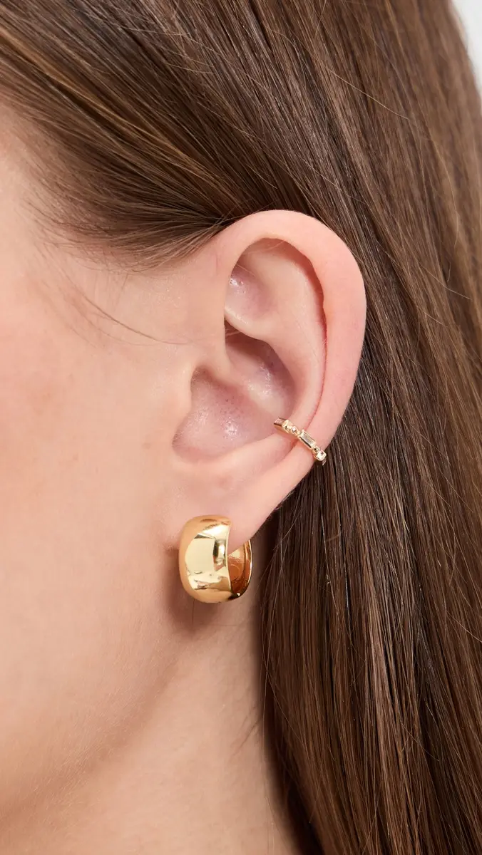 Zoë Chicco 14k Gold Baguette Diamond Ear Cuff | Thumbnail 3 Zoë Chicco 14k Gold Baguette Diamond Ear Cuff | Thumbnail 3