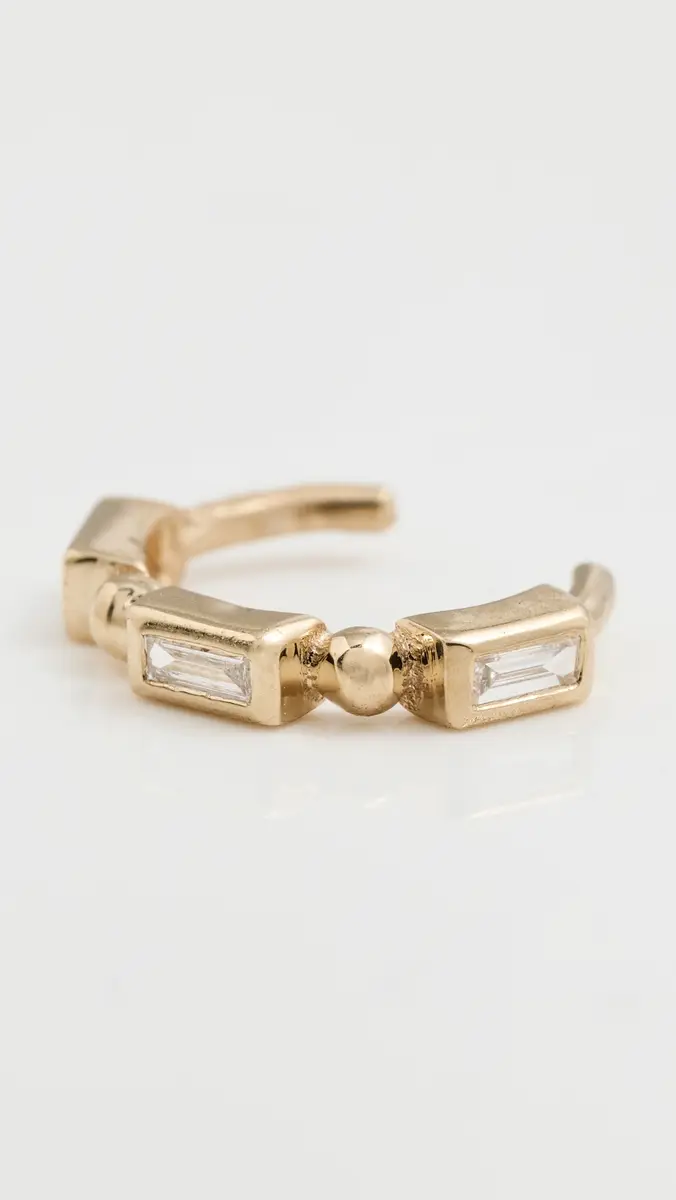 Zoë Chicco 14k Gold Baguette Diamond Ear Cuff | Thumbnail 4 Zoë Chicco 14k Gold Baguette Diamond Ear Cuff | Thumbnail 4