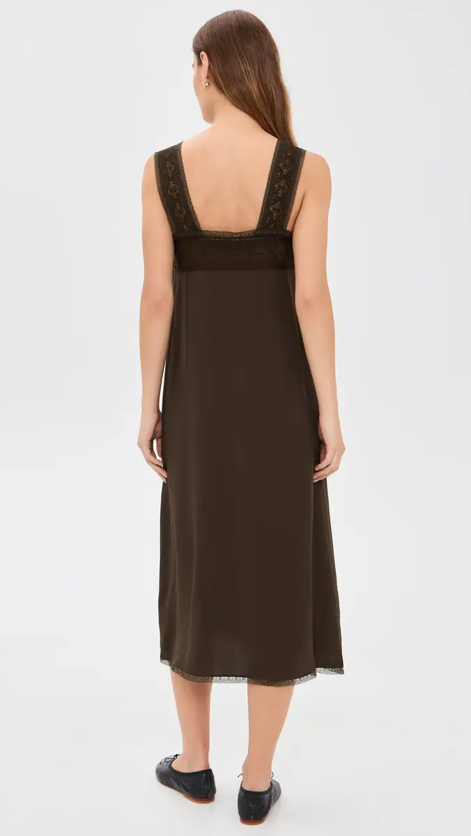 Madewell Lace Insert Tie Front Midi Dress | Thumbnail 3 Madewell Lace Insert Tie Front Midi Dress | Thumbnail 3