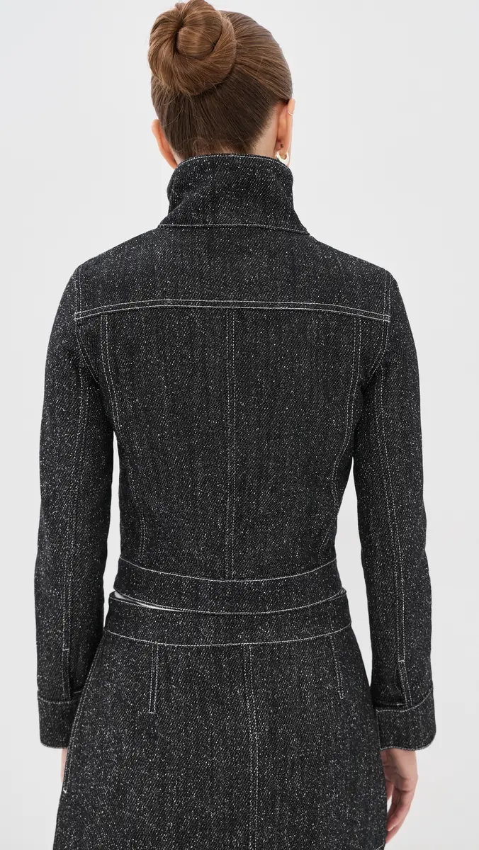 Courrèges Denim Tweed Jacket | Thumbnail 3 Courrèges Denim Tweed Jacket | Thumbnail 3