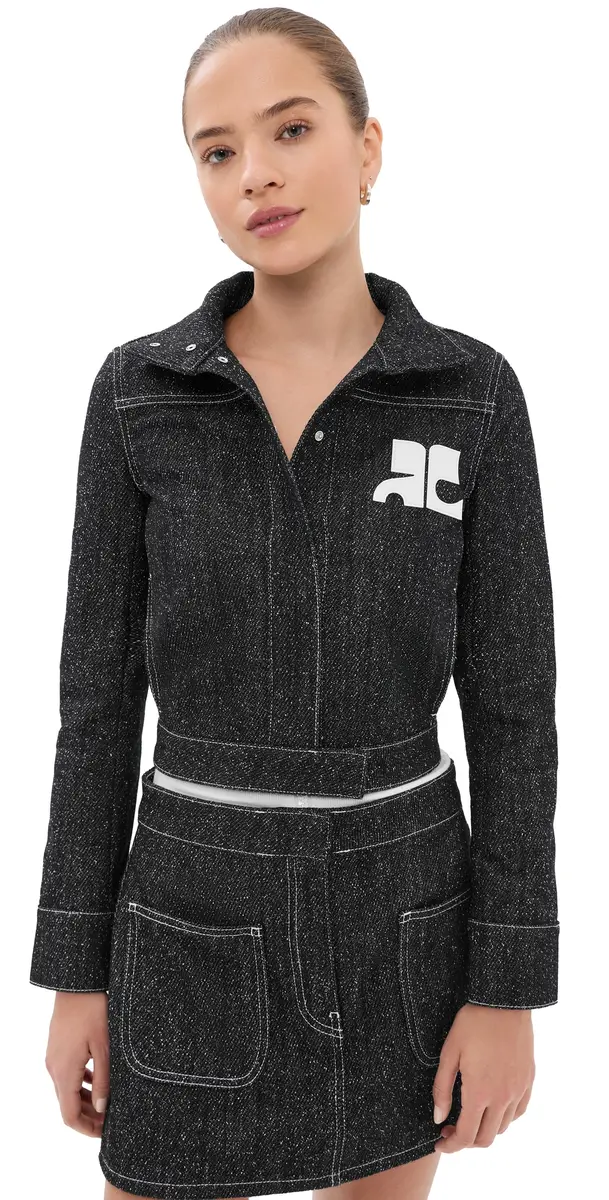 Courrèges Denim Tweed Jacket