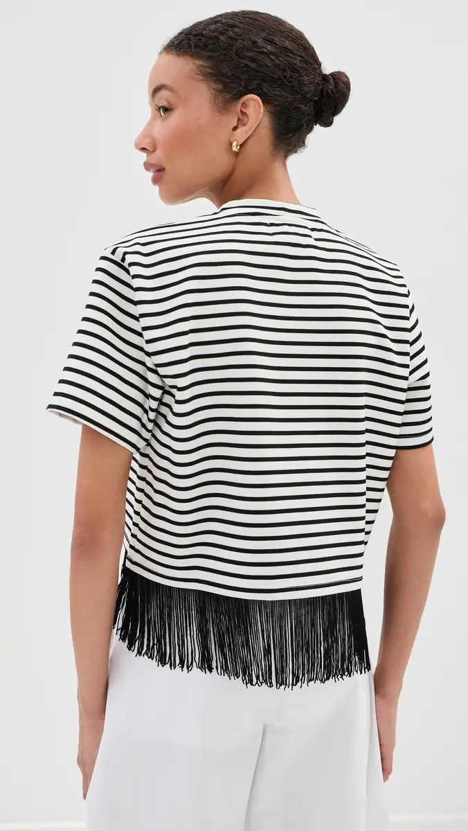 LE BOP Hazel Stripe Fringe Tee | Thumbnail 3
