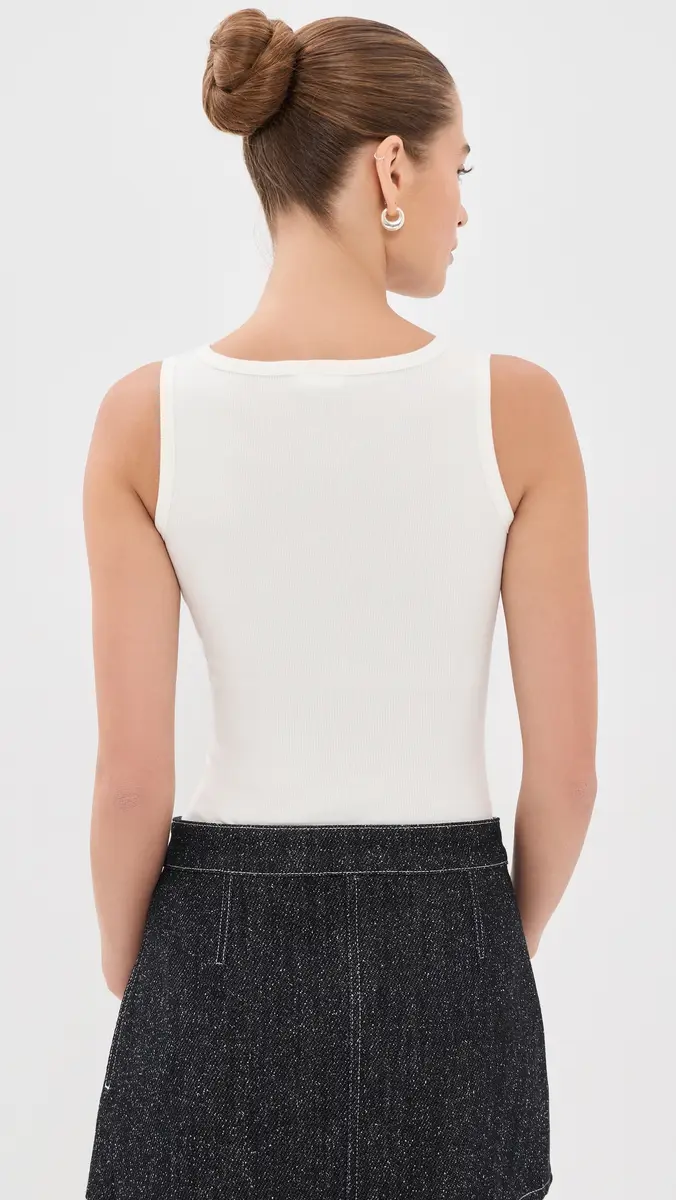 Courrèges 90'S Rib Zipped Tank Top | Thumbnail 3 Courrèges 90'S Rib Zipped Tank Top | Thumbnail 3